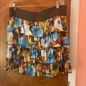 Tiered ruffle skirt